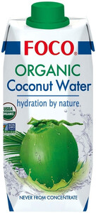 FOCO Organic Coconut Water, 0.33 л