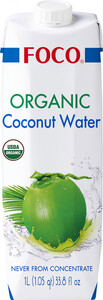 FOCO Organic Coconut Water, 1 L