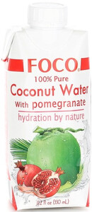 FOCO Coconut Water with Pomegranate, 0.33 L