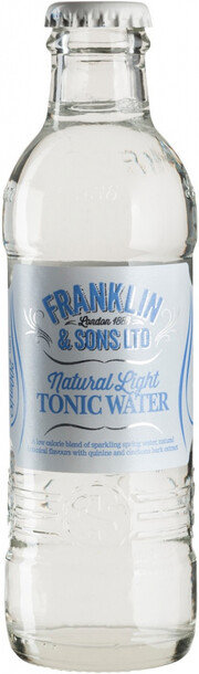 На фото изображение Franklin & Sons, Natural Light Tonic, 0.2 L (Франклин & Санс, Нэйчерал Лайт Тоник объемом 0.2 литра)