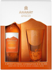 Ararat Apricot, gift box with glass, 0.5 L