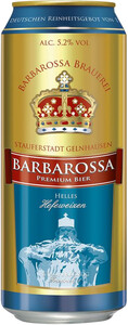 Eichbaum, Barbarossa Helles Hefeweizen, in can, 0.5 л