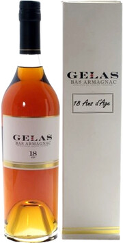 In the photo image Gelas, Bas Armagnac 18 ans, gift box, 0.7 L