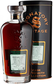 Signatory Vintage, Cask Strength Collection Mortlach 11 Years, 2010, metal tube, 0.7 л