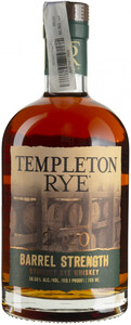 Виски Templeton Rye Barrel Strength (56,55%), 0.7 л