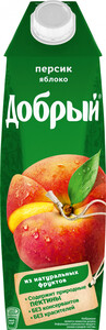 Добрый Персик-Яблоко, нектар, 1 л