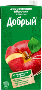 Добрый Деревенские яблочки, нектар, 2 л