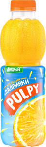 Сок Добрый Палпи Апельсин, напиток сокосодержащий с мякотью, 0.45 л