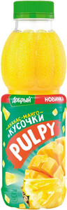 Добрый Палпи Ананас-Манго с кусочками ананаса, напиток сокосодержащий, 0.45 л