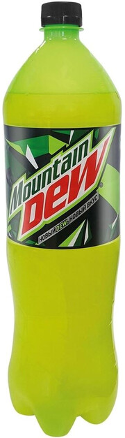 На фото изображение Mountain Dew (Russia), PET, 1.5 L (Маунтин Дью (Россия), ПЭТ объемом 1.5 литра)