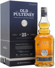 Виски Old Pulteney 25 Years Old, gift box, 0.7 л