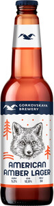 Янтарное пиво Gorkovskaya Brewery American Amber Lager, 0.44 л