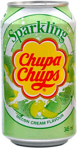 Chupa Chups Sparkling Melon & Cream, in can, 345 мл