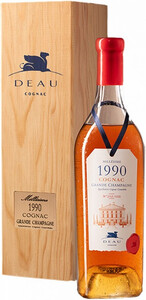 Deau, Millesime Cognac Grande Champagne AOC, 1990, gift box, 0.7 л
