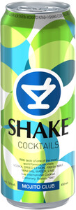 Shake Mojito Club, in can, 0.45 л