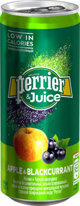 Perrier Apple & Blackcurrant, in can, 250 мл