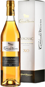 На фото изображение Claude Thorin XO, Cognac Grande Champagne AOC, gift box, 0.7 L (Клод Торин ХО, в подарочной коробке объемом 0.7 литра)