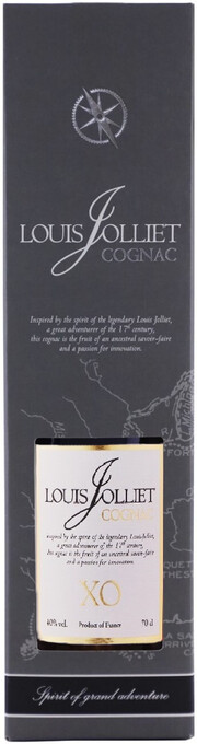 На фото изображение Louis Jolliet XO, gift box, 0.7 L (Луи Жолье XO, в подарочной коробке объемом 0.7 литра)