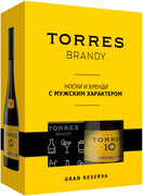 Torres 10 Gran Reserva, gift box with socks, 0.7 л