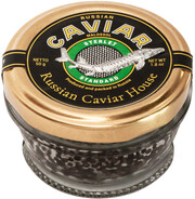 Russian Caviar House, Standard Sterlet Black Caviar, glass, 50 g