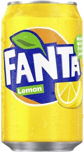 Fanta Lemon (Denmark), in can, 0.33 л