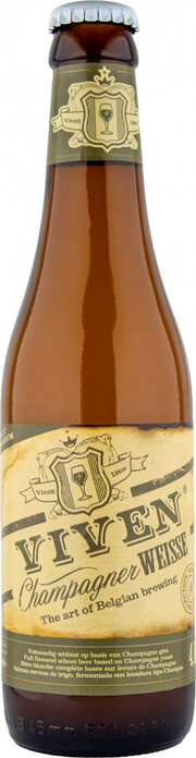 На фото изображение Viven Champagner Weisse, 0.33 L (Вивен Шампань Вайс объемом 0.33 литра)