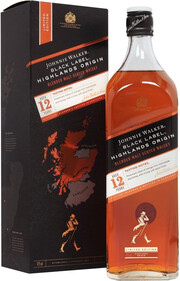Виски Johnnie Walker, Black Label Highlands Origin, gift box, 0.7 л