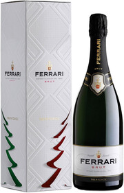 Игристое вино Ferrari, Brut, Trento DOC, gift box New Year
