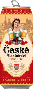 Nymburk, Ceske Vlastnictvi Svetly Lezak, in can, 0.5 л