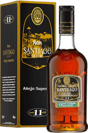 In the photo image Santiago de Cuba Anejo Superior 11 years old, gift box, 0.7 L