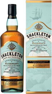 На фото изображение Shackleton, gift box, 0.7 L (Шеклтон, в подарочной коробке в бутылках объемом 0.7 литра)