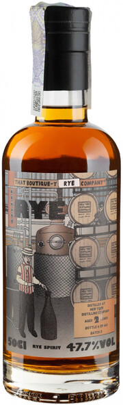 На фото изображение That Boutique-y Rye Company, New York Distilling Company 2 Years Batch 3, 0.5 L (Нью Йорк Дистиллинг Компани 2-летний Партия 3 в бутылках объемом 0.5 литра)