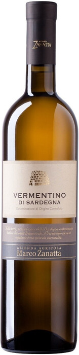 На фото изображение Vigneti Zanatta, Vermentino di Sardegna DOC, 2020, 0.75 L (Виньети Занатта, Верментино ди Сардиния, 2020 объемом 0.75 литра)