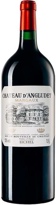На фото изображение Chateau dAngludet, Margaux AOC, 2003, 1.5 L (Шато дАнглюде, 2003 объемом 1.5 литра)