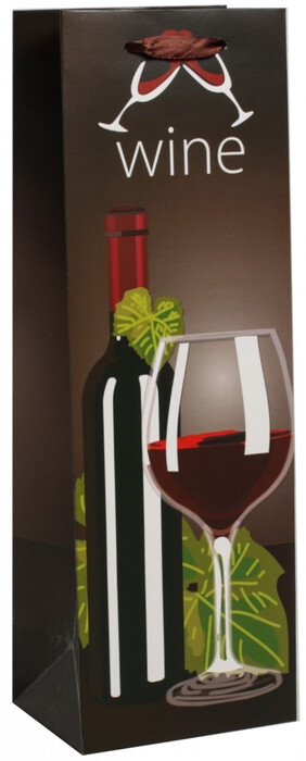 На фото изображение На фото изображение Bag for 1 bottle of wine, Wine Bottle and Glass (Пакет на 1 бутылку вина, Бутылка Вина и Бокал)