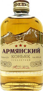 Agatat Gold, Armenian Cognac 3 Years Old, 200 мл