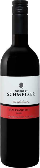 На фото изображение Norbert Schmelzer, Blaufrankisch Classic, 2020, 0.75 L (Норберт Шмельцер, Блауфранкиш Классик, 2020 объемом 0.75 литра)