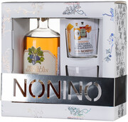 Nonino, Prunella Mandorlata, gift box with 2 glasses