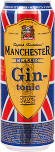Manchester Gin-tonic Classic, in can, 0.45 л