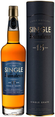 In the photo image Single de Samalens 15 Years Old, Bas Armagnac AOC, in tube, 0.7 L