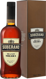 На фото изображение Soberano, gift box, 0.7 L (Соберано Солера, в подарочной коробке объемом 0.7 литра)