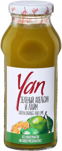 Yan Green Orange and Lime Nectar, Glass, 250 мл