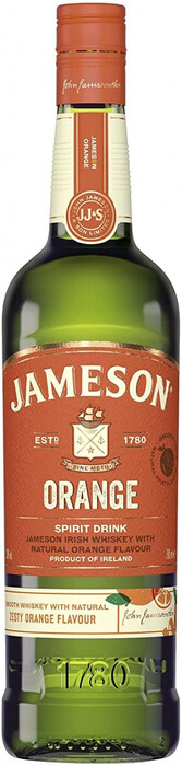 На фото изображение Jameson Orange, 0.7 L (Джемесон Апельсин в бутылках объемом 0.7 литра)