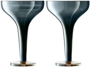 На фото изображение LSA International, Epoque Champagne Saucer, Sapphire, Set of 2 pcs, 0.15 L (ЛСА Интернешнл, Эпок Бокал для Шампанского, Голубой, набор из 2 шт. объемом 0.15 литра)