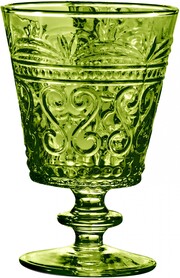 На фото изображение Zafferano Provenzale Coordinate, Water Glass Verde Mela, 0.25 L (Дзафферано Провенцале-Координато, Бокал для воды светло-зеленый объемом 0.25 литра)