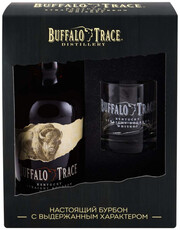 Buffalo Trace, gift box with glass, 0.75 л