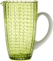 На фото изображение Zafferano Perle, Caraffa Verde Mela, 1.6 L (Дзафферано Перле, Кувшин светло-зеленый объемом 1.6 литра)