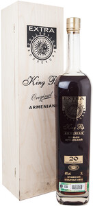 King Pap 20 Years Old, wooden box, 3 L