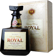 На фото изображение Suntory Royal, gift box, 0.7 L (Сантори Роял, в подарочной коробке в бутылках объемом 0.7 литра)