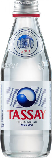 На фото изображение Tassay Still, Glass, 0.25 L (Тассай Негазированная, в стеклянной бутылке объемом 0.25 литра)